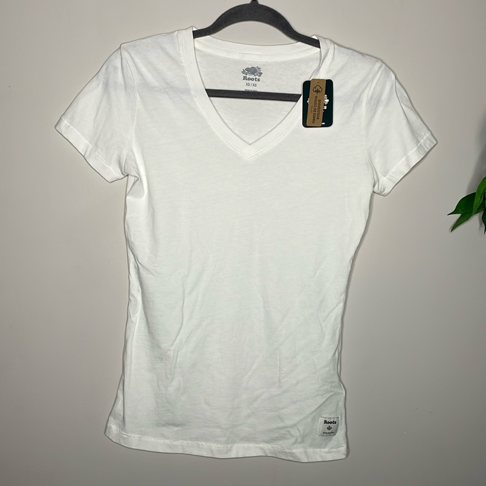 Roots V Neck Tee Shirt